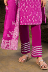 3 Piece Unstitched Jacquard Suit JD-42010