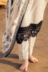 3 Piece Unstitched Embroidered Jacquard Suit with Jacquard Dupatta JD-42008