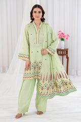 3 Piece Unstitched Jacquard Suit CLP-52221 B