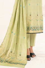 3 Piece Unstitched Jacquard Suit CLP-52175 B