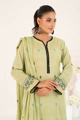 3 Piece Unstitched Jacquard Suit CLP-52175 B