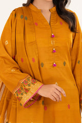 3 Piece Unstitched Jacquard Suit CLP-52175 E