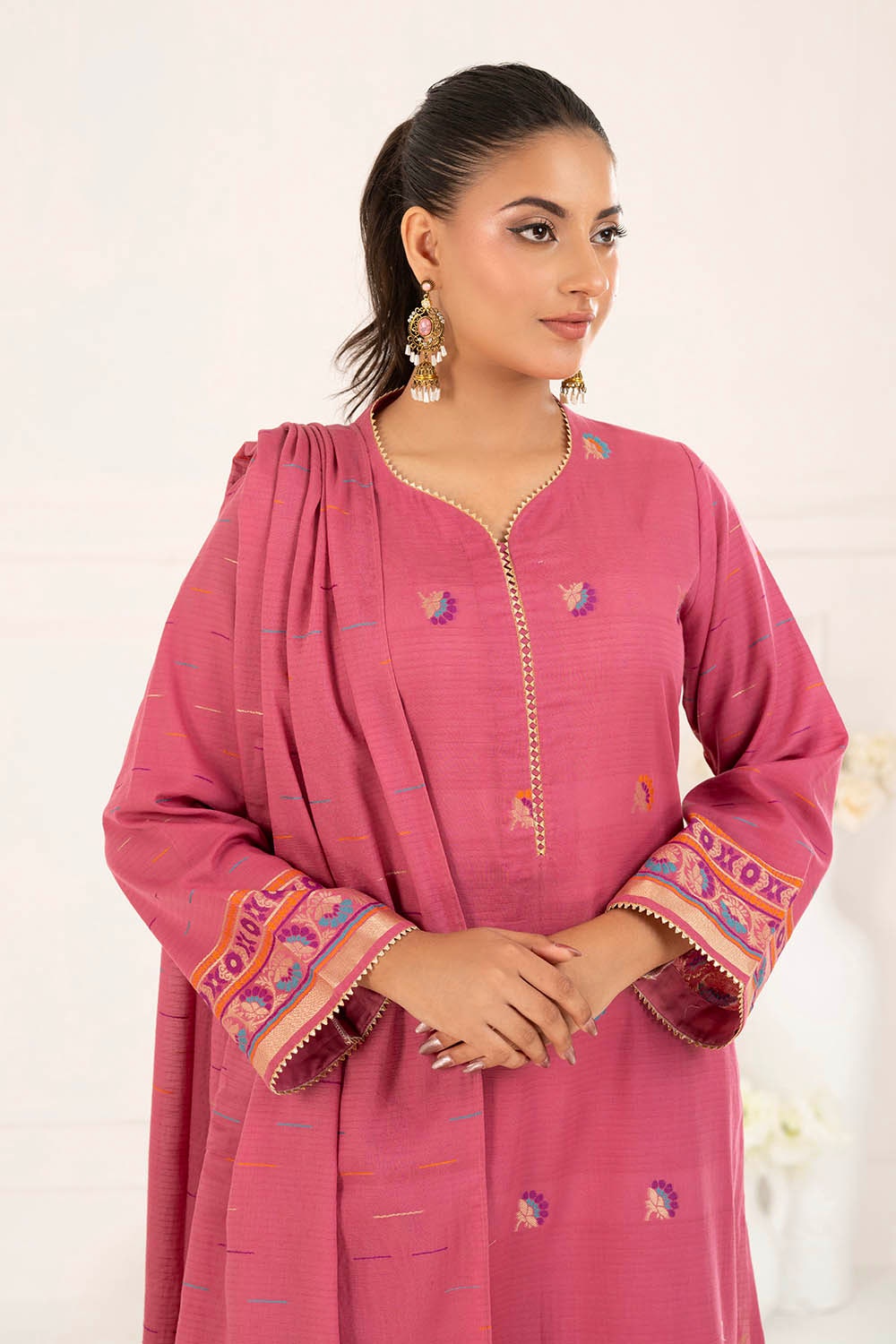 3 Piece Unstitched Jacquard Suit CLP-52176 A