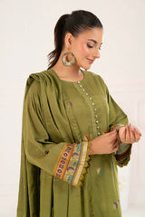 3 Piece Unstitched Jacquard Suit CLP-52176 B