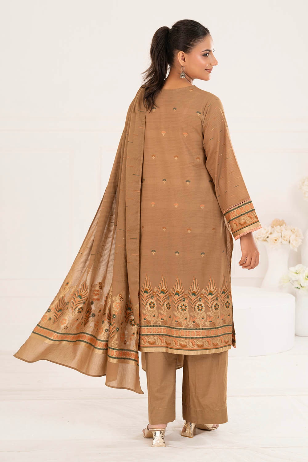 3 Piece Unstitched Jacquard Suit CLP-52176 E