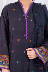 3 Piece Unstitched Jacquard Suit CLP-52176 F