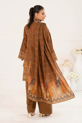 3 Piece Unstitched Jacquard Suit CLP-52177 B