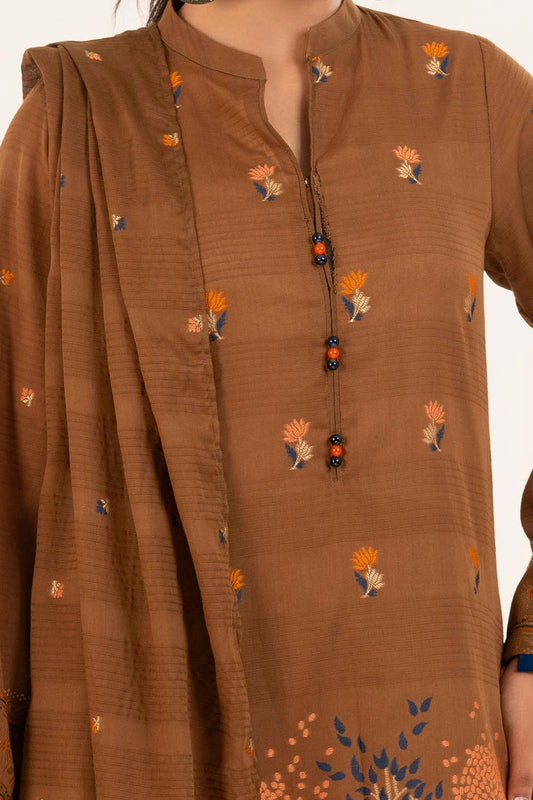 3 Piece Unstitched Jacquard Suit CLP-52177 B