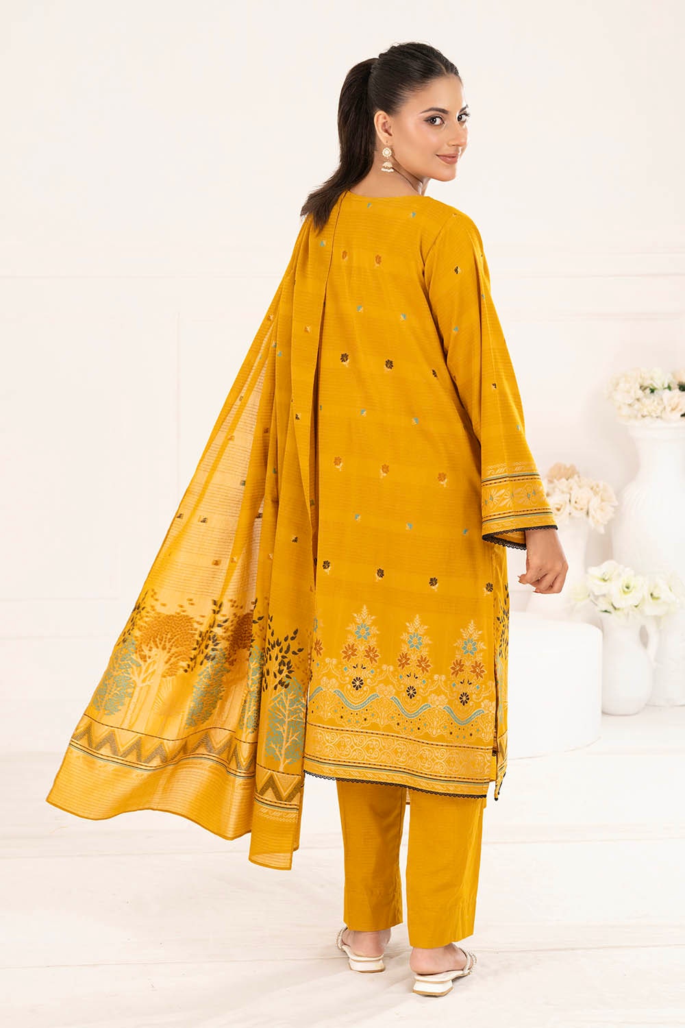 3 Piece Unstitched Jacquard Suit CLP-52177 C