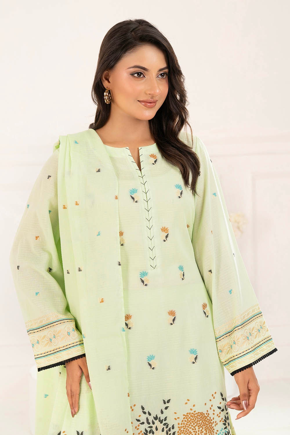 3 Piece Unstitched Jacquard Suit CLP-52177 E