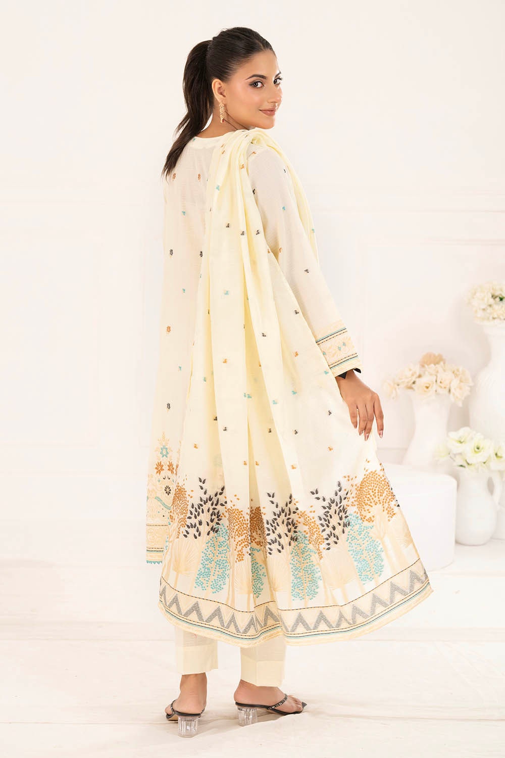 3 Piece Unstitched Jacquard Suit CLP-52177 F