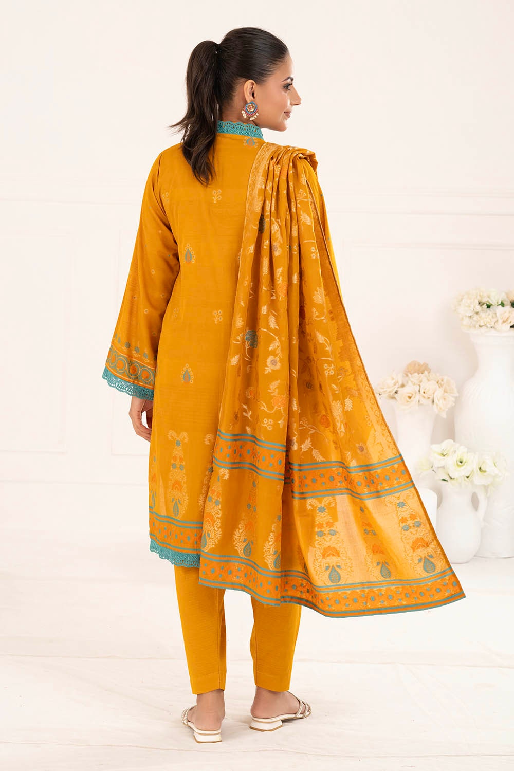3 Piece Unstitched Jacquard Suit CLP-52178 B