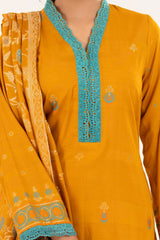 3 Piece Unstitched Jacquard Suit CLP-52178 B