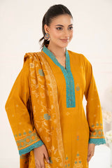 3 Piece Unstitched Jacquard Suit CLP-52178 B
