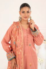 3 Piece Unstitched Jacquard Suit CLP-52178 C