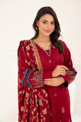 3 Piece Unstitched Jacquard Suit CLP-52178 E