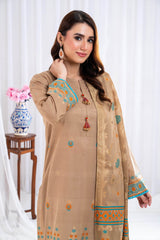 3 Piece Unstitched Jacquard Suit CLP-52178 G