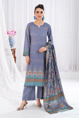 3 Piece Unstitched Jacquard Suit CLP-52178 H