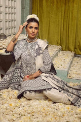 3 Piece Embroidered Jacquard Unstitched Suit with Dupatta JD-42002