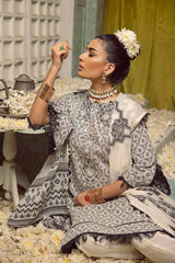 3 Piece Embroidered Jacquard Unstitched Suit with Dupatta JD-42002