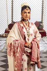 3 Piece Jacquard Unstitched Suit with Dupatta and Inner JD-42003