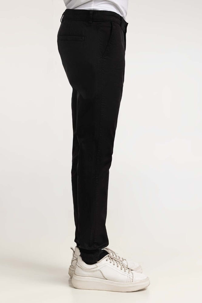 Jet Black Basic Dyed Khaki Pant MN-TRKH- WS23-001 D