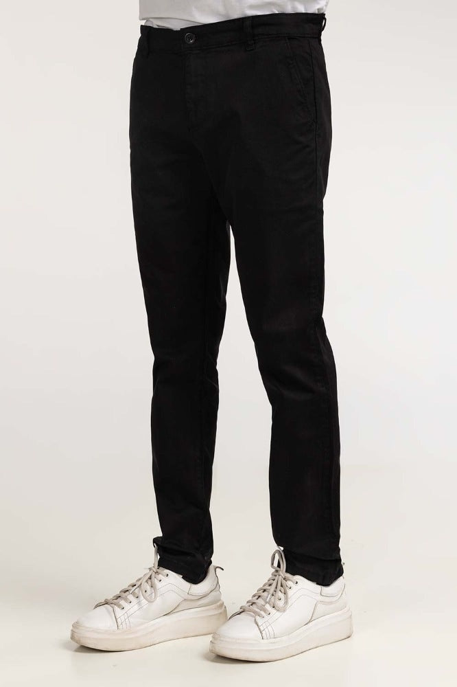 Jet Black Basic Dyed Khaki Pant MN-TRKH- WS23-001 D