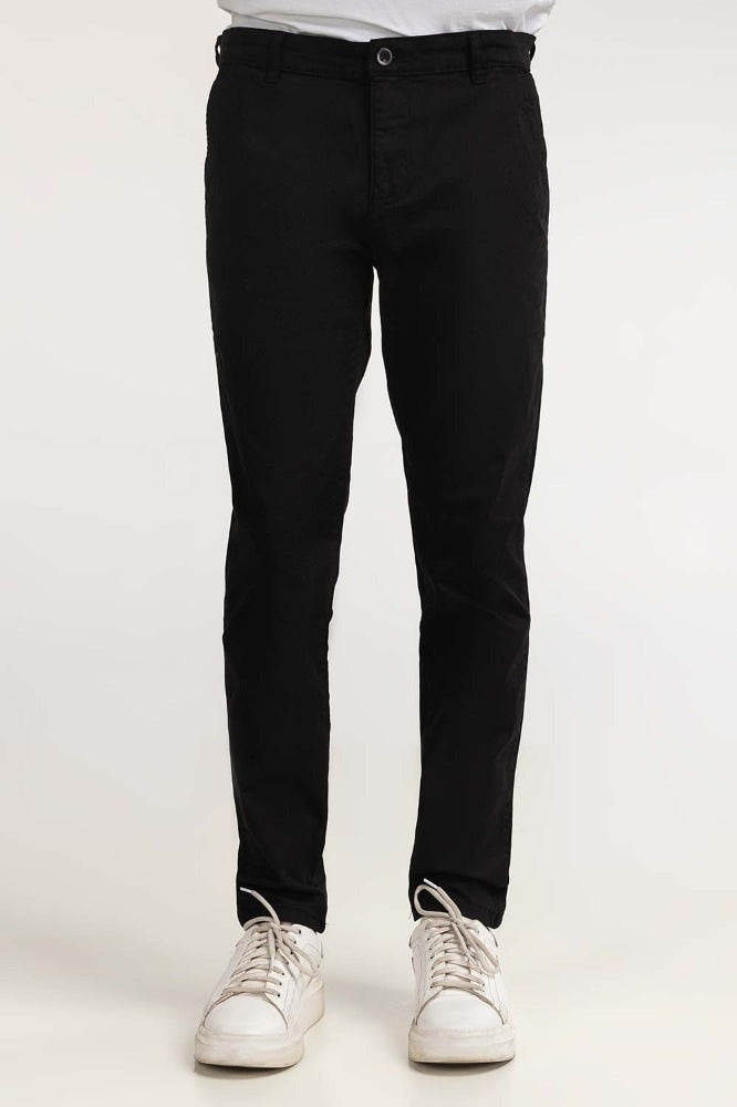 Jet Black Basic Dyed Khaki Pant MN-TRKH- WS23-001 D