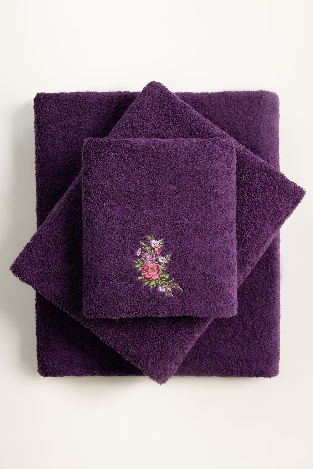 Jewel 3Pcs Embroidered Towel Set