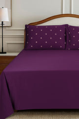 Jewel T-400 Embroidered Bed Sheet Set