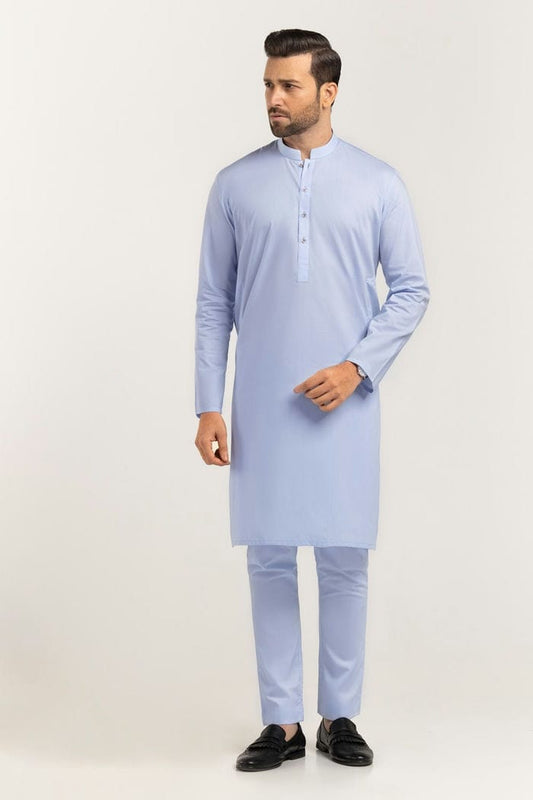 Sky Blue Unstitched Fabric With Gift Box X-Series - Exceptional Collection Artisan