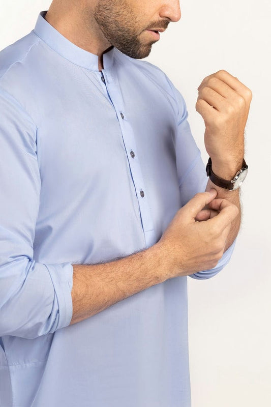 Sky Blue Unstitched Fabric With Gift Box X-Series - Exceptional Collection Artisan