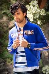 Blue Mock Neck Jacket JKT-MNZ-D48-1