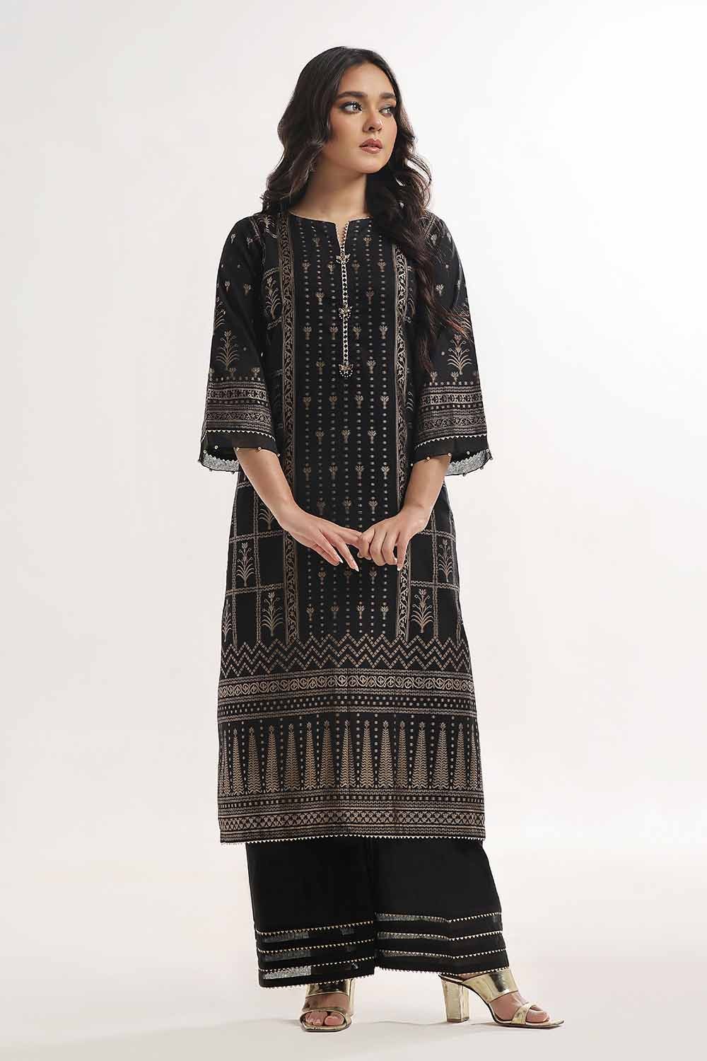 2 Piece Unstitched Printed Jacquard Suit JT-42002