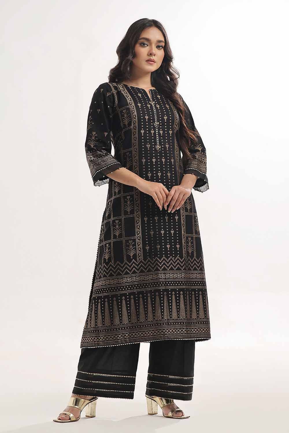 2 Piece Unstitched Printed Jacquard Suit JT-42002