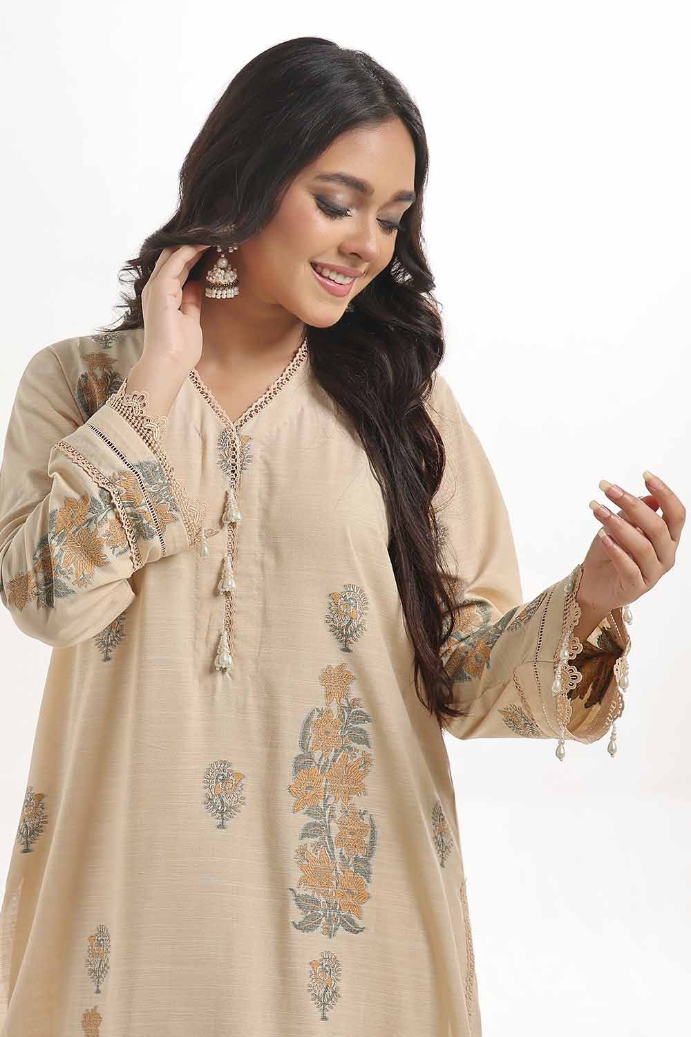 2 Piece Unstitched Printed Jacquard Suit JT-42005