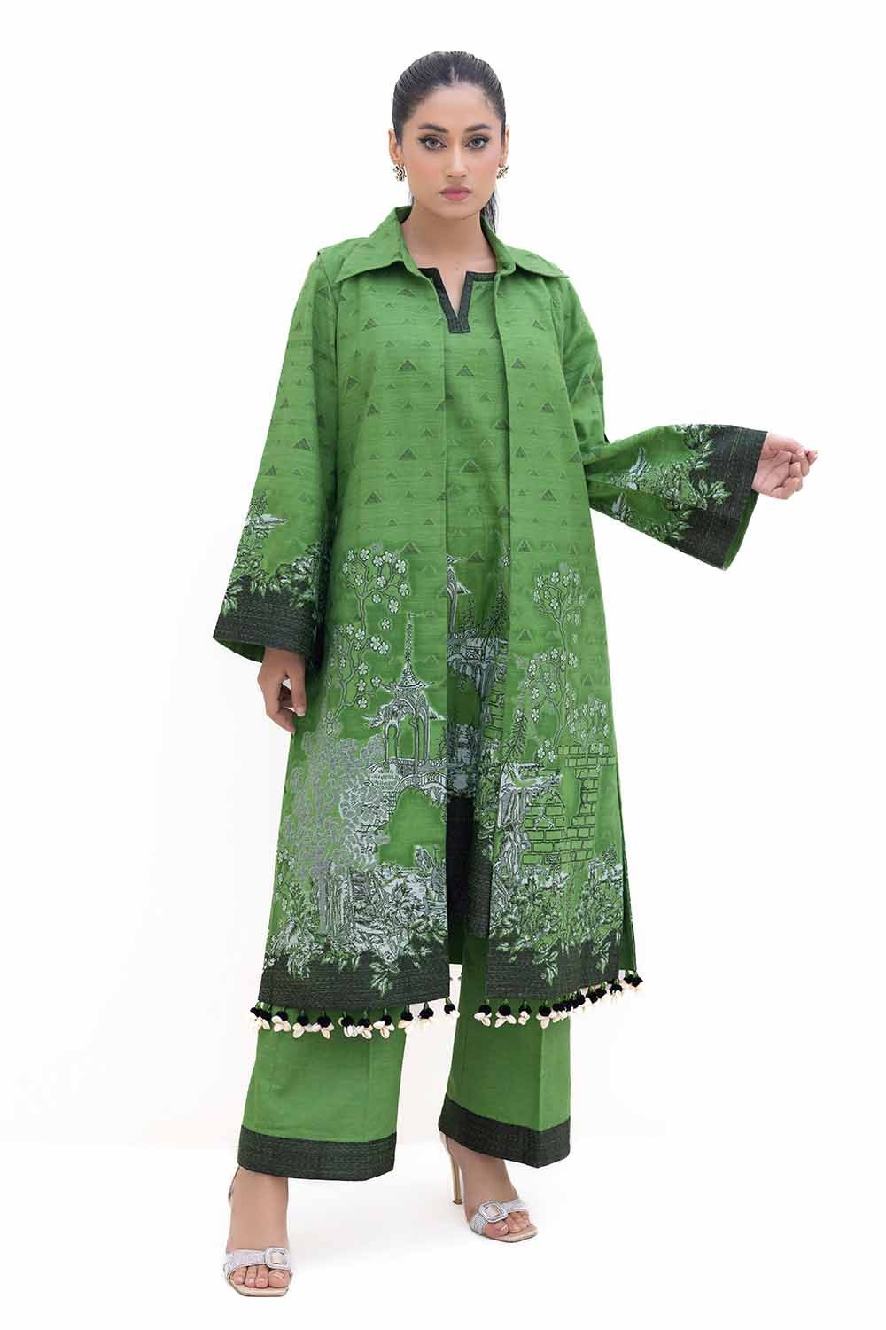 2 Piece Unstitched Khaddar Jacquard Suit JT-42020