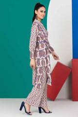 2 Piece Unstitched Digital Printed Silk Shirt and Trouser TS-22006