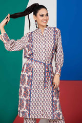 2 Piece Unstitched Digital Printed Silk Shirt and Trouser TS-22006