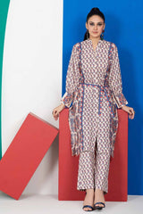 2 Piece Unstitched Digital Printed Silk Shirt and Trouser TS-22006