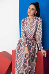 2 Piece Unstitched Digital Printed Silk Shirt and Trouser TS-22006