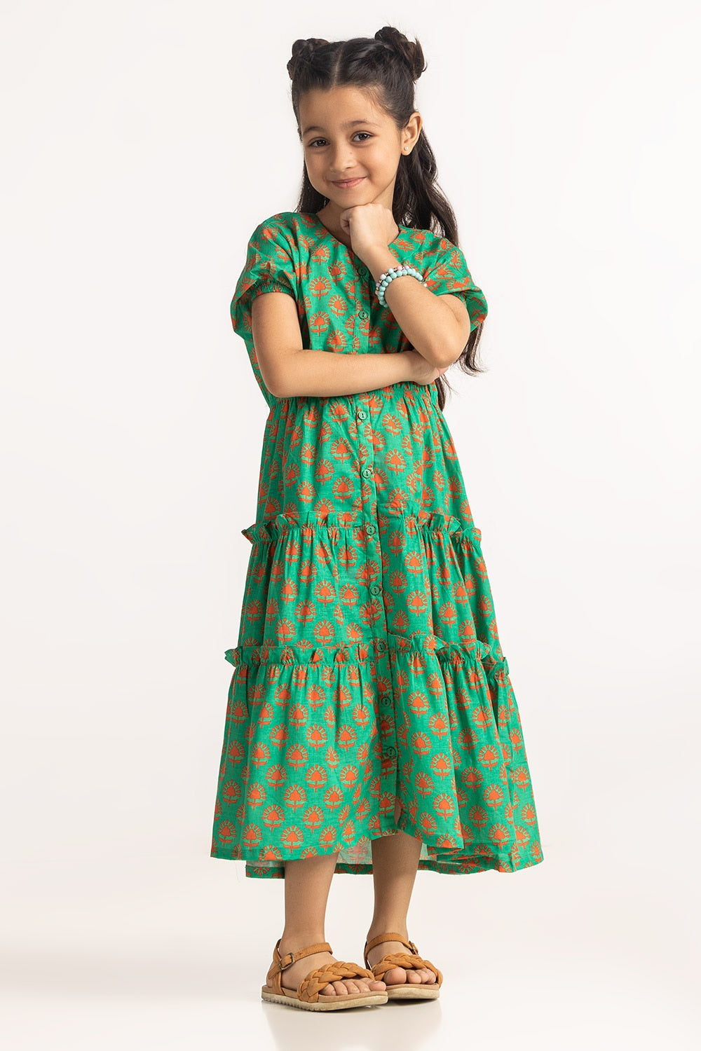 Junior Girls Printed Top JG-DRS-SS24-015