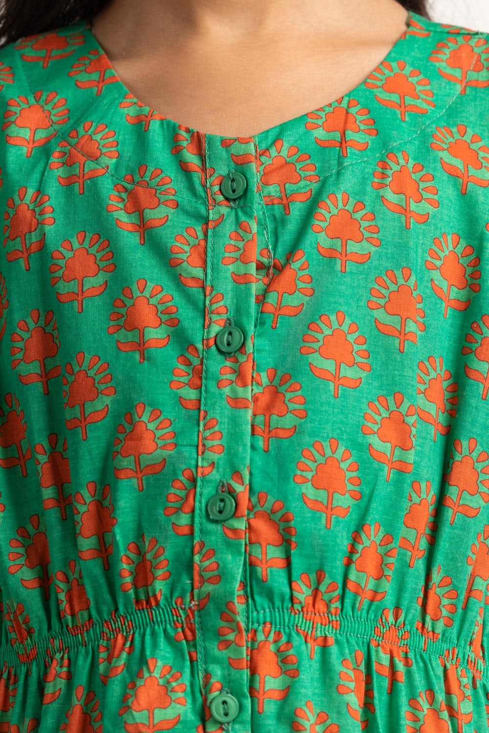 Junior Girls Printed Top JG-DRS-SS24-015