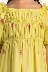 Junior Girls Embroidery Top JG-DRS-SS24-034