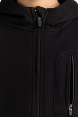 Junior Boy Black Printed Sweatshirt 224-312-012