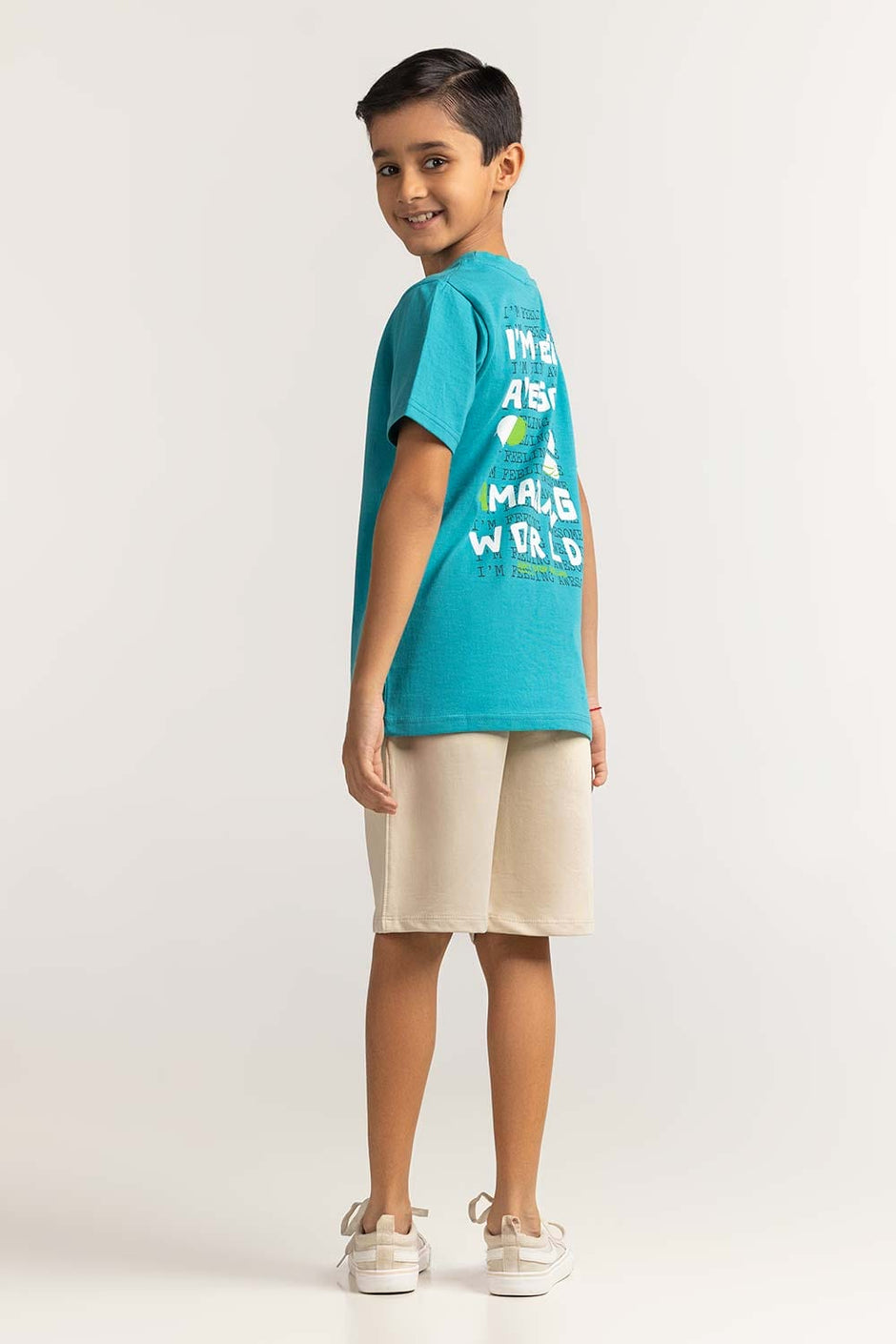 Junior Boy Blue Printed Tee JB-TS-SS24-026