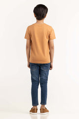 Junior Boy Brown T-Shirt 231-313-001 C