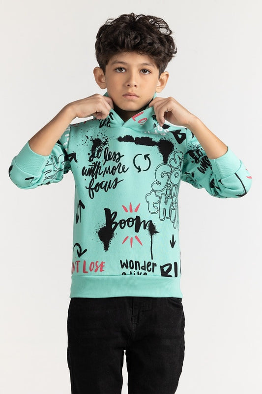 Junior Boy Cascade Printed Sweatshirt 224-312-048