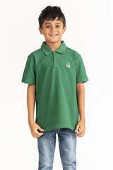Junior Boy Green Polo 231-313-041 B