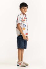 Junior Boy Multi Printed Casual Shirt JB-CS-SS23-001